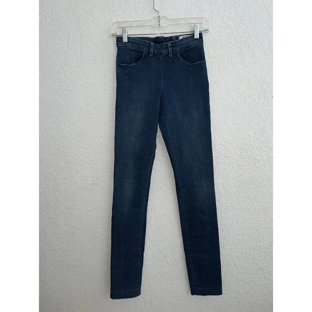 ACNE studios jeans women 25” waist dark wash mid rise denim skinny & boot cut D1 - Picture 6 of 9